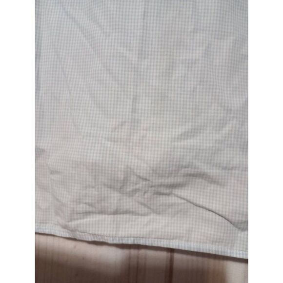 Barbour Shirt Men's Large Blue White Button Front Long Sleeve Preppy Gender Reve - Picture 6 of 9